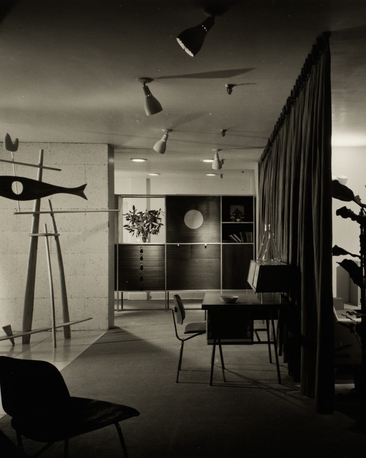 Der Showroom von Herman Miller in Grand Rapids, entworfen von George Nelson und eröffnet 1948.